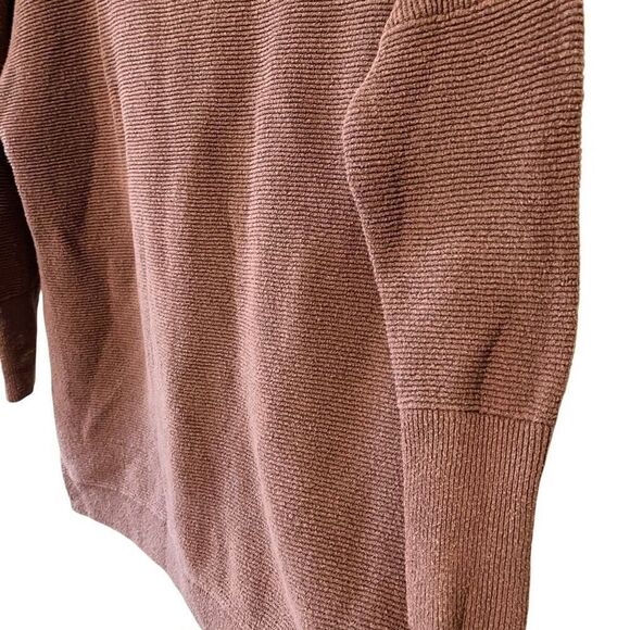 Free People Ottoman Slouchy Tunic Size Small oversized sweater ribbed knit mock - Picture 8 of 12